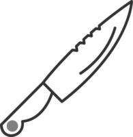 icono de vector de cuchillo