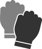 Hand gloves Vector Icon