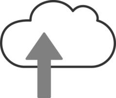 Cloud computing Vector Icon