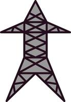 icono de vector de torre eléctrica