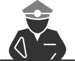 icono de vector de policía