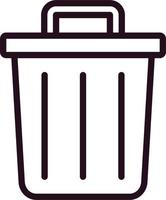 Trash Bin Vector Icon