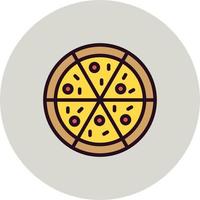 icono de vector de pizza