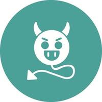 icono de vector malvado