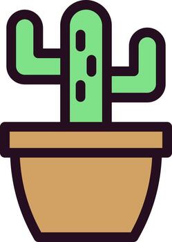 icono de vector de cactus