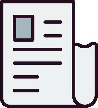 icono de vector de recibo