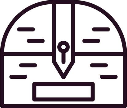 icono de vector de pecho