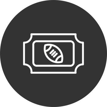 icono de vector de boleto