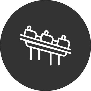 rodillo portavasos vector icono