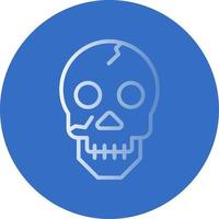 icono de vector de calavera