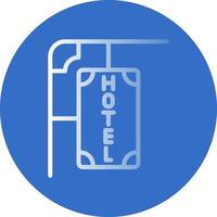 icono de vector de signo de hotel