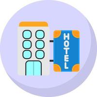 icono de vector de hotel