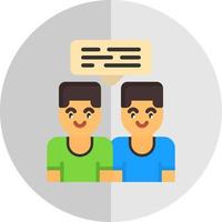 icono de vector de conversación