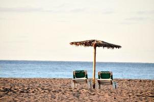 Abandoned sandy beach photo