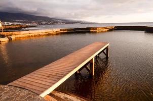 vista panorámica del muelle foto