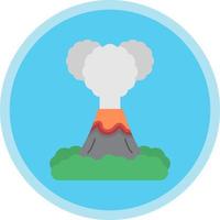 icono de vector de volcán