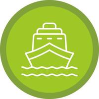 icono de vector de barco