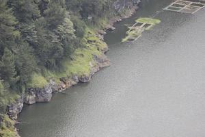photo of a lake with wide waters, during the day