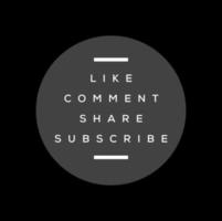 Like, comments, share, subscribe in one circle vector icon.