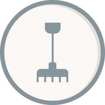 icono de vector de rastrillo