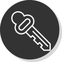 Room Key Vector Icon