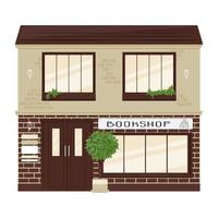 City building bookstore vector