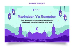 Ramadan design theme with hand draw style art vector