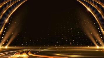Black Gold Stage Golden Night Arc Royal Awards Graphics Background Lines Sparkle Elegant Shine Modern Glitter Template Luxury Premium Corporate Abstract Design Template Banner Certificate Dynamic photo