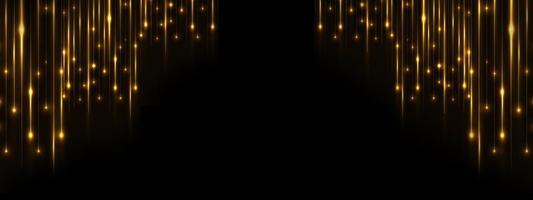 Black and Golden Royal Awards Graphics Background. Lights Elegant Shine Modern Template. Space Falling Star Particles Corporate Template. Classy Certificate Banner. photo