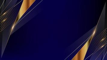 Modern Abstract Dark Blue Golden Gold background with diagonal glowing light effect. illustration with trophy. Blue Lights on Graphics. Luxury Graphics. Award Background. Abstract Background. photo