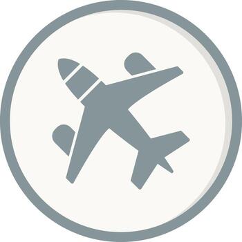 icono de vector de avión
