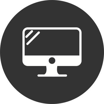 icono de vector de pantalla de monitor