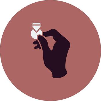 icono de vector de anillo mágico