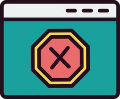 Ad Blocker Vector Icon