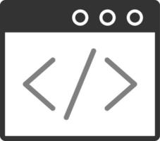 Browser Coding Vector Icon