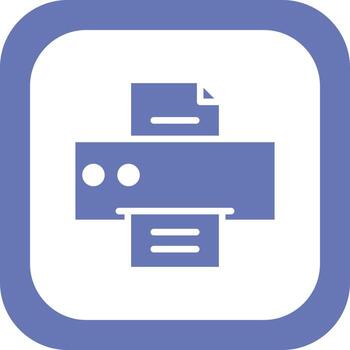 icono de vector de impresora