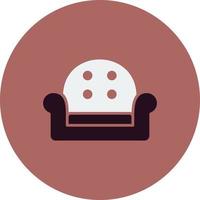 Arm chair Vector Icon