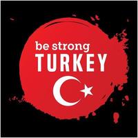 be strong turkey illustration template vector