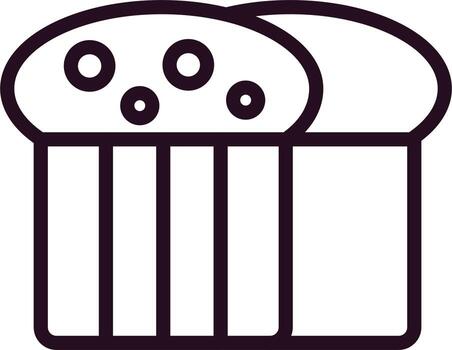 icono de vector de pan