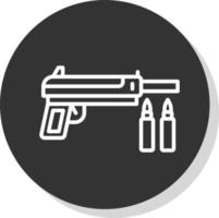 icono de vector de pistola