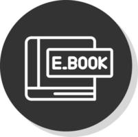 icono de vector de ebook