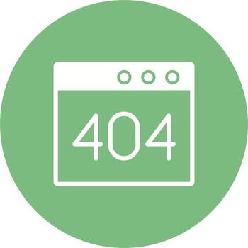 Browser Error 404 Vector Icon