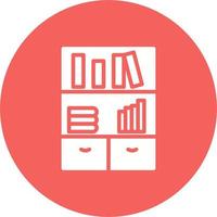 Bookshelf Vector Icon