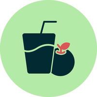 icono de vector de jugo de naranja