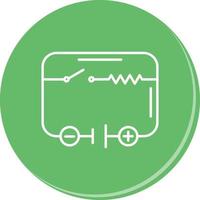 icono de vector de circuito eléctrico