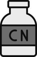 cianuro vector icono