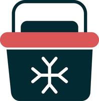 Portable Fridge Vector Icon