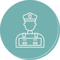 Police Man Vector Icon