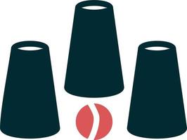 Cups Game Vector Icon