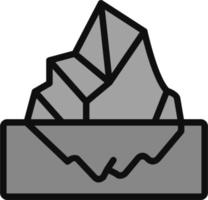 icono de vector de iceberg